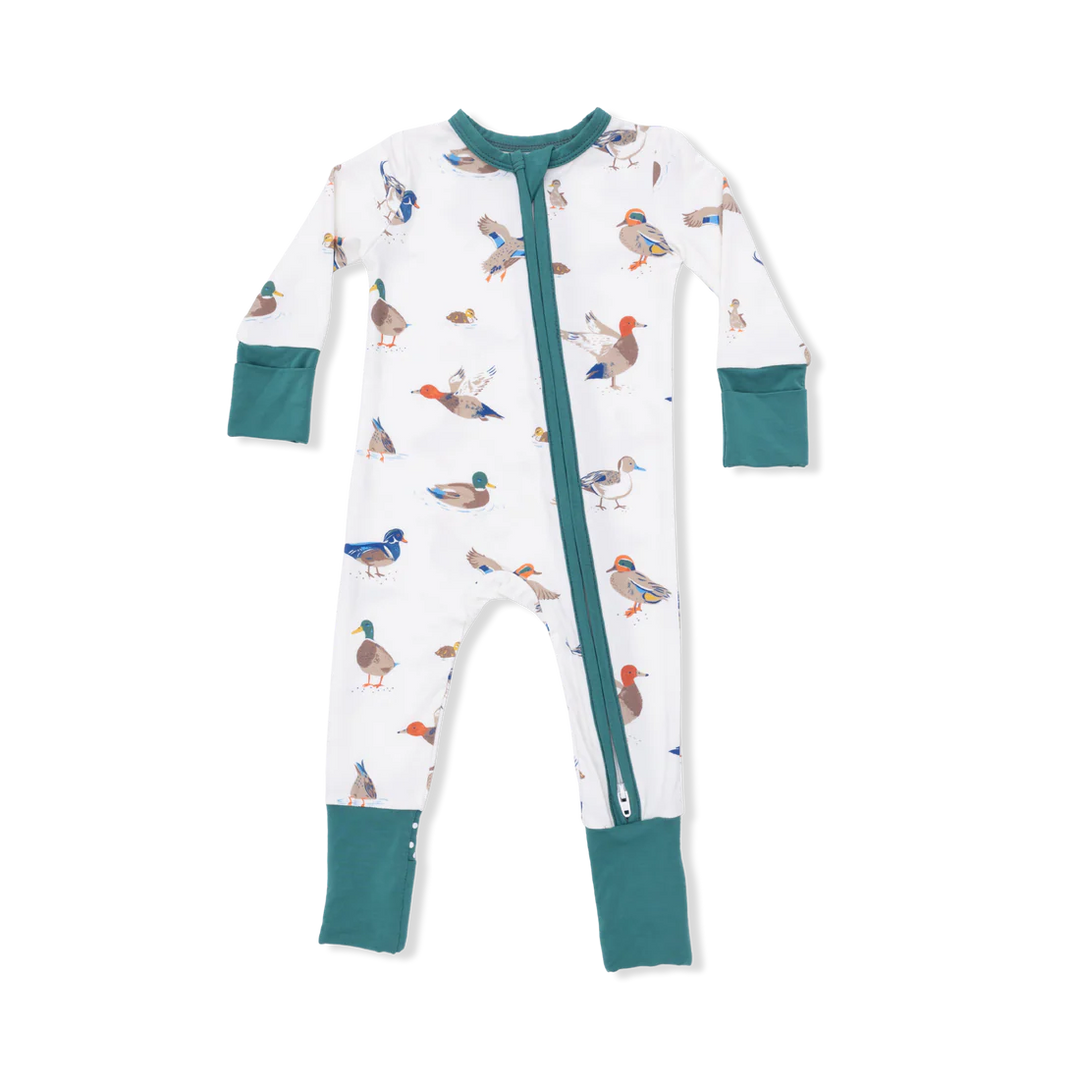 Ducks Bamboo Convertible Romper | Angel Dear