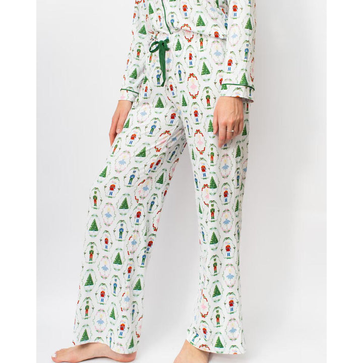 Women’s Nutcracker Waltz Long Sleeve Button Up Sleep Shirt &amp; Pants by The Royal Standard