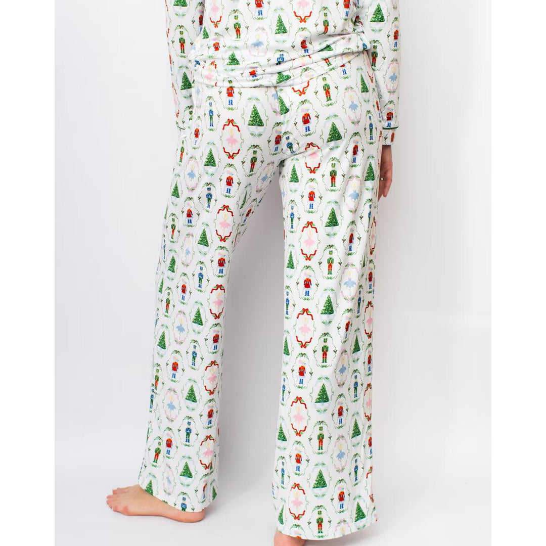 Women’s Nutcracker Waltz Long Sleeve Button Up Sleep Shirt &amp; Pants by The Royal Standard