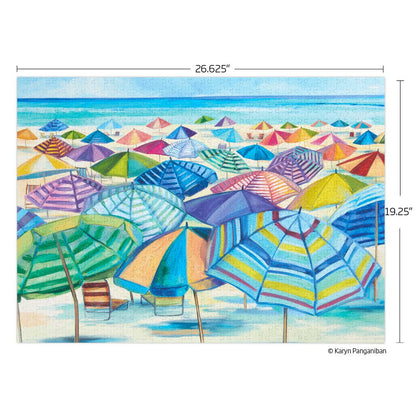 Umbrella Beach | 1000 Piece  Jigsaw Puzzle