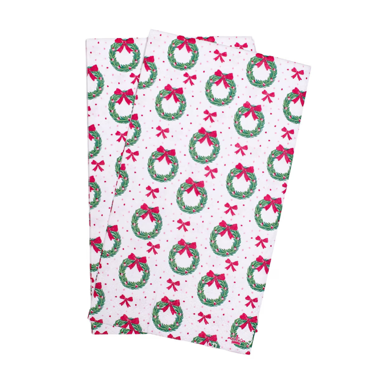 Clara Wreath Guest Napkins (Pack of 16) by The Royal Standard