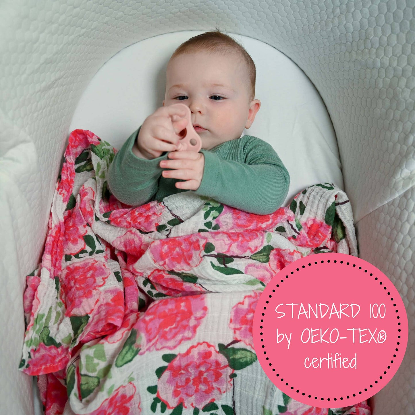 Live Life in Full Bloom Baby Muslin Swaddle Blanket