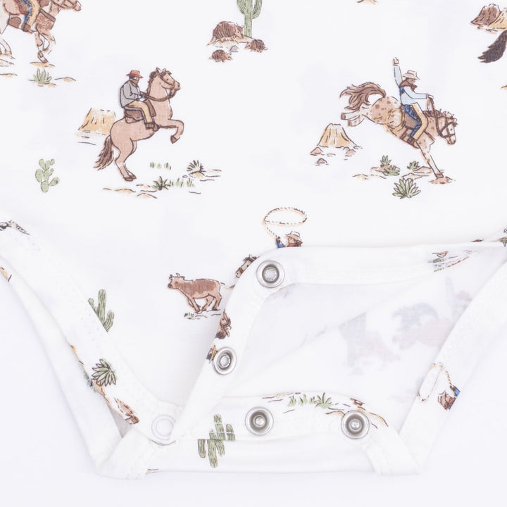 Angel Dear Horse Wrangler 2 Way Zipper Footie Cream