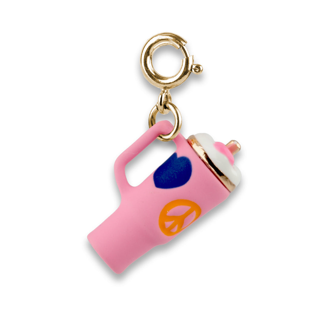 Charm It Gold On-the-Go Cup charm, a mini tumbler cup charm for girls bracelets