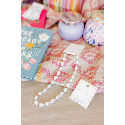 Screwback Stud Earrings - Payton Pearl White 5mm