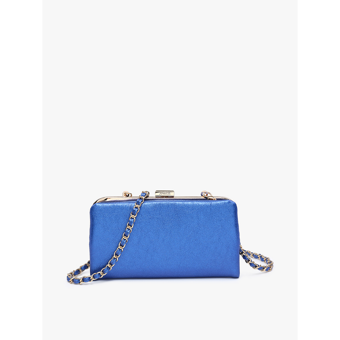 Jen &amp; Co Sue Wallet Pouch Crossbody | Chain Strap Clutch | Bella Gifts