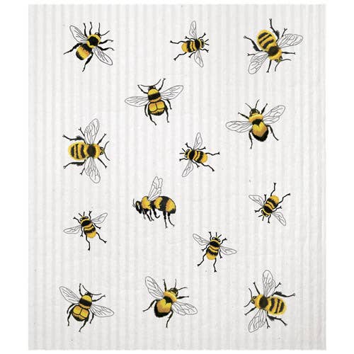 Scattered Bee Sponge Cloth