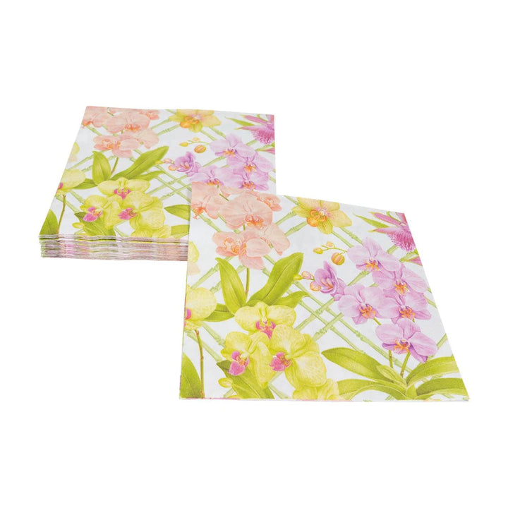 Orchid Conservatory Dinner Napkins - 20 Per Package