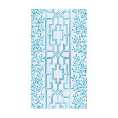 Coral And Trellis Robin's Egg Guest Towel Napkins - 15 Per Package