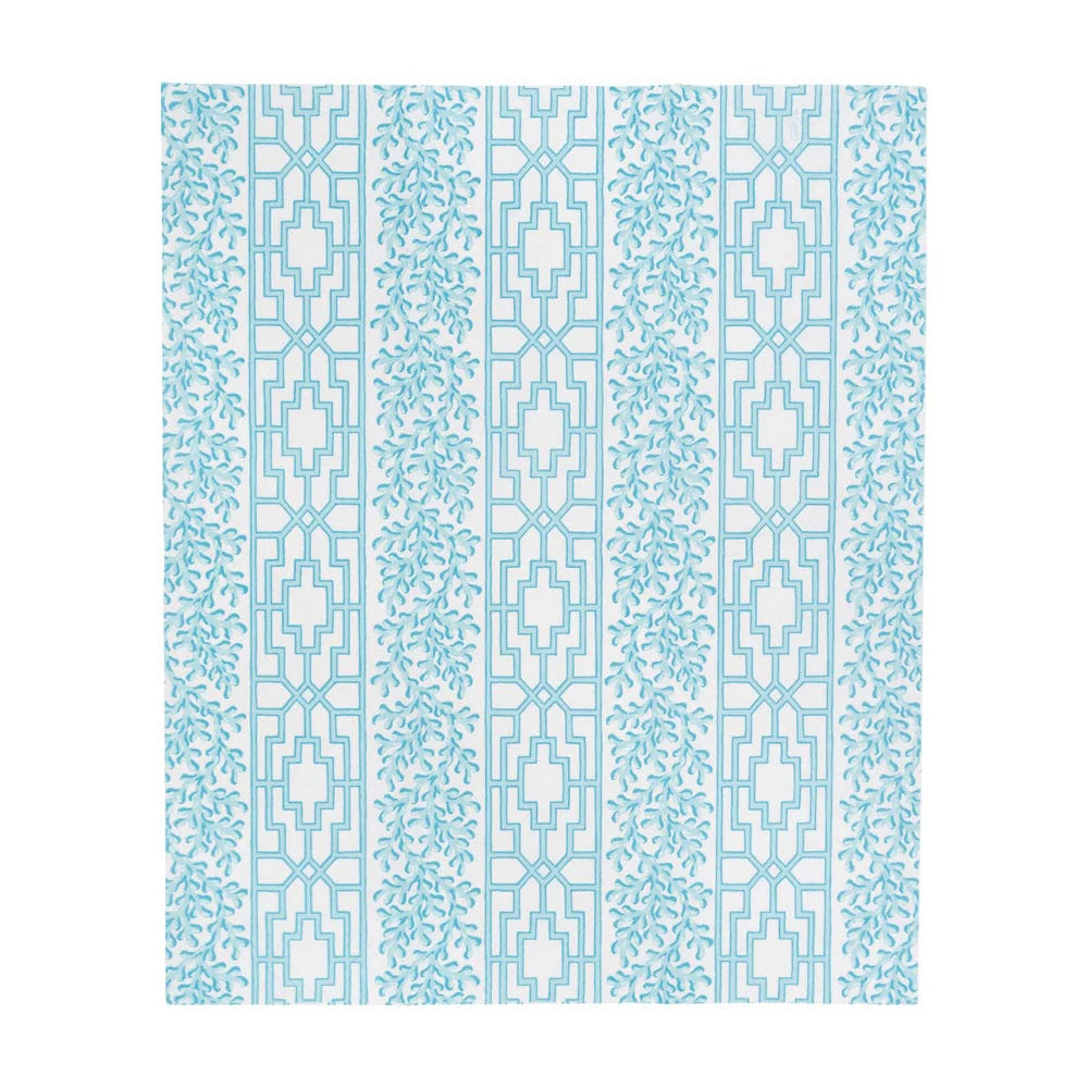 Coral And Trellis Robin's Egg Guest Towel Napkins - 15 Per Package
