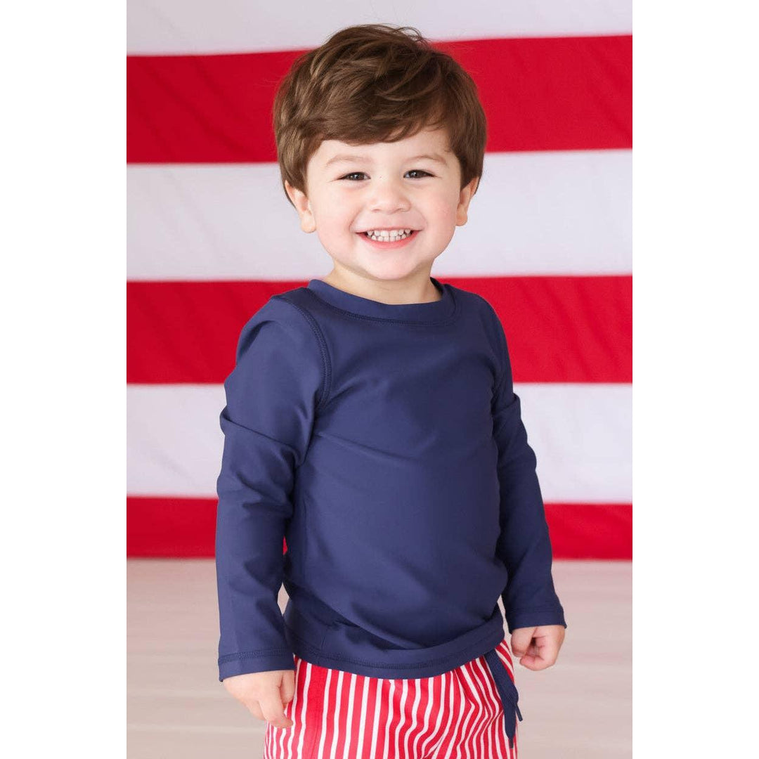 Long Sleeve Rash Guard Shirt | Midnight Stars