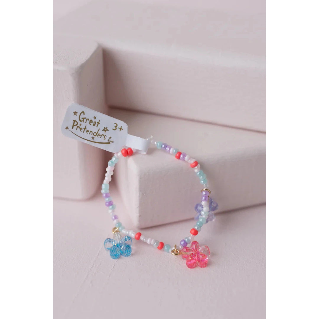 Boutique Shimmer Flower Bracelet