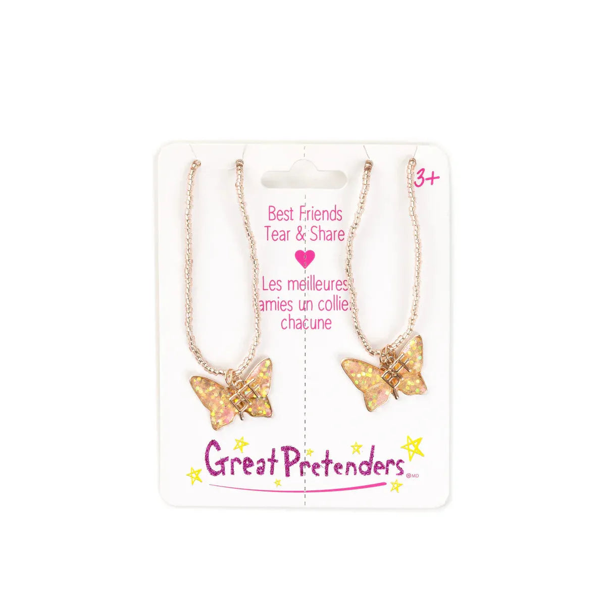 BFF Butterfly Share & Tear Necklaces