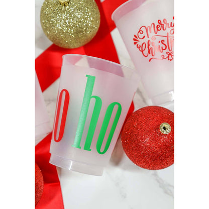 Christmas Frosted Cup 10 Pack {ho ho ho}