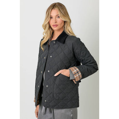 Contrast Quilted Jacket