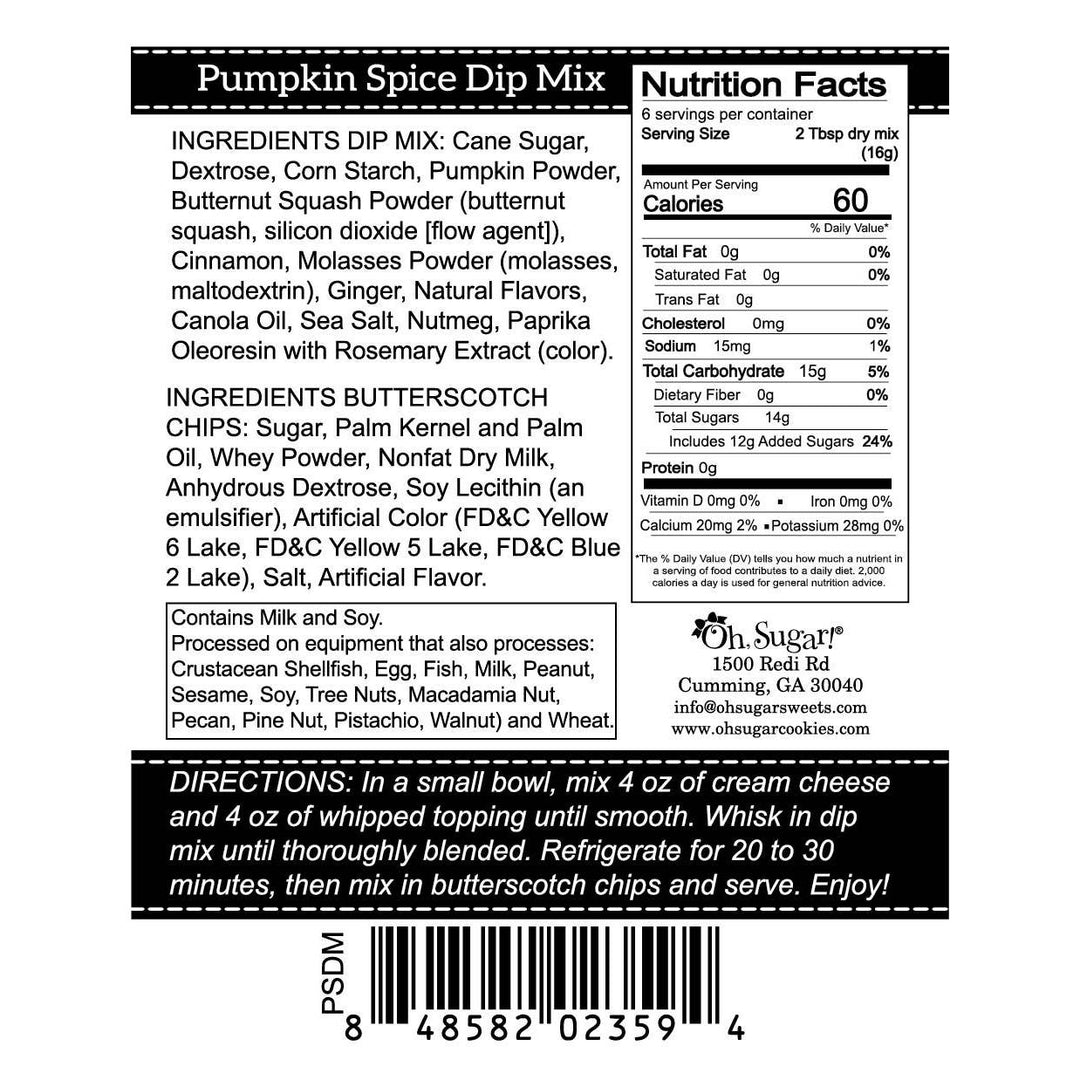 Pumpkin Spice Dessert Dip Mix