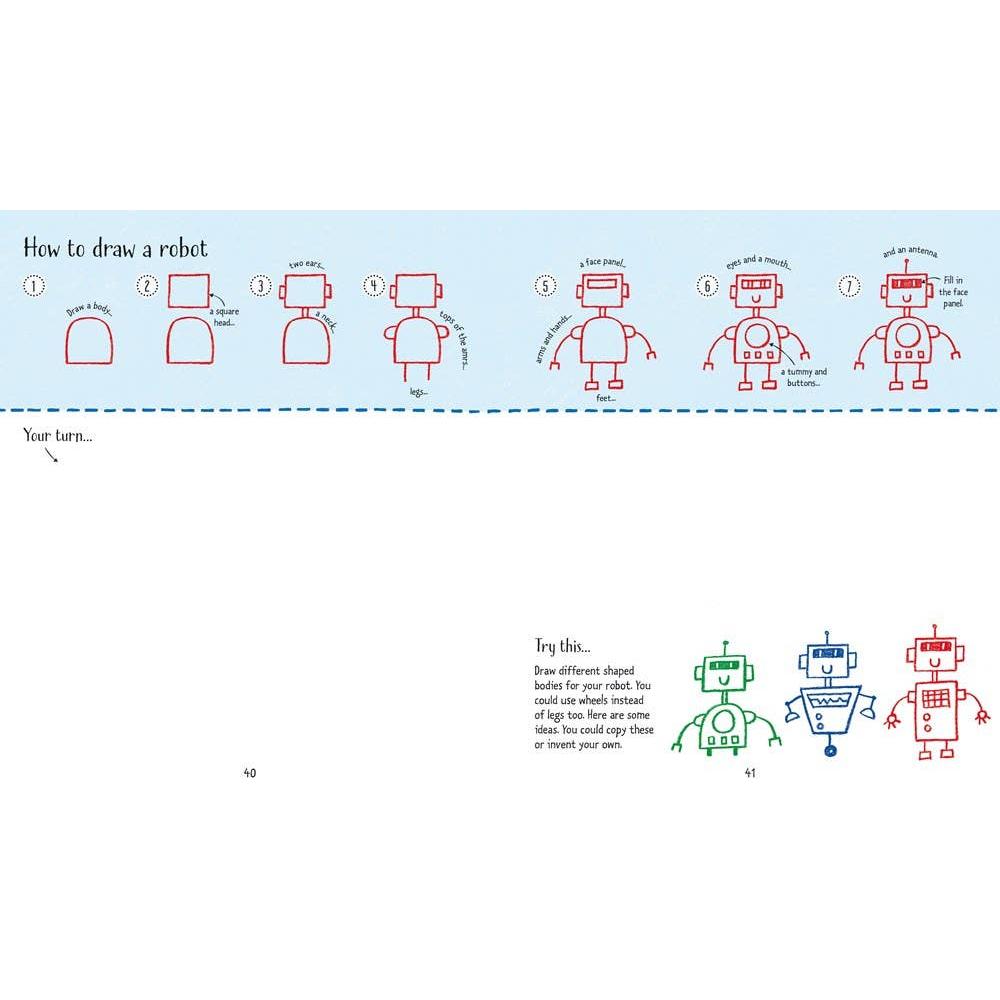 Step-By-Step Drawing Book : Usborne