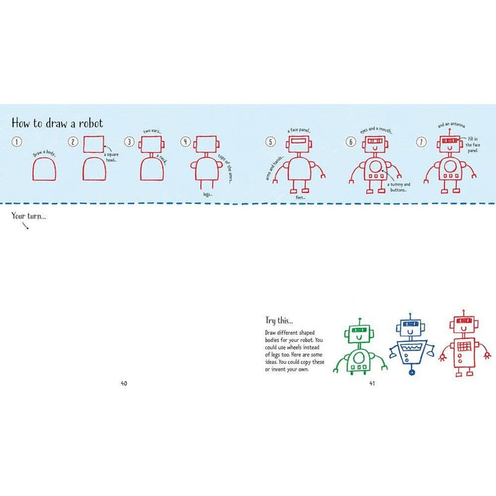 Step-By-Step Drawing Book : Usborne