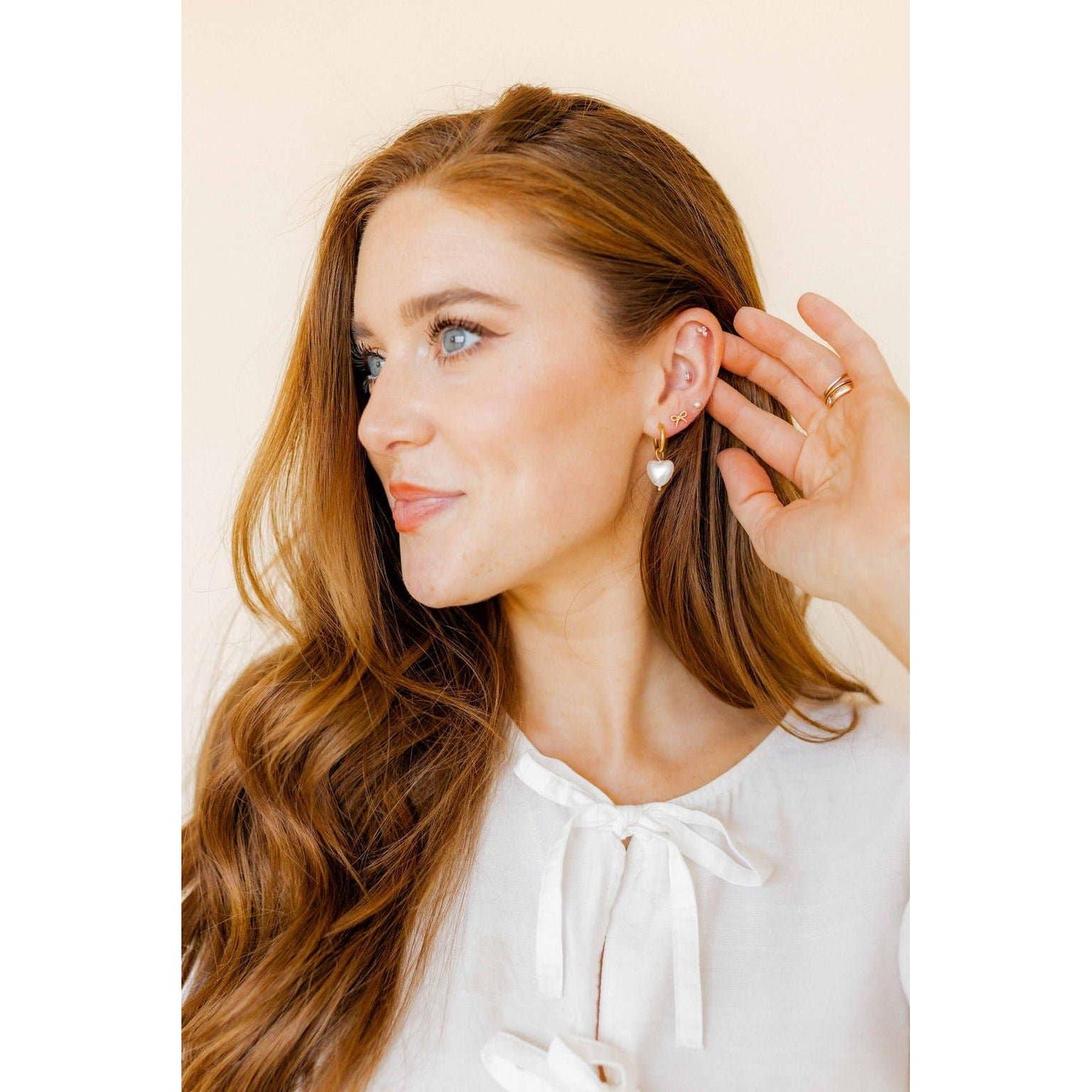 Screwback Stud Earrings - Sadie - Gold