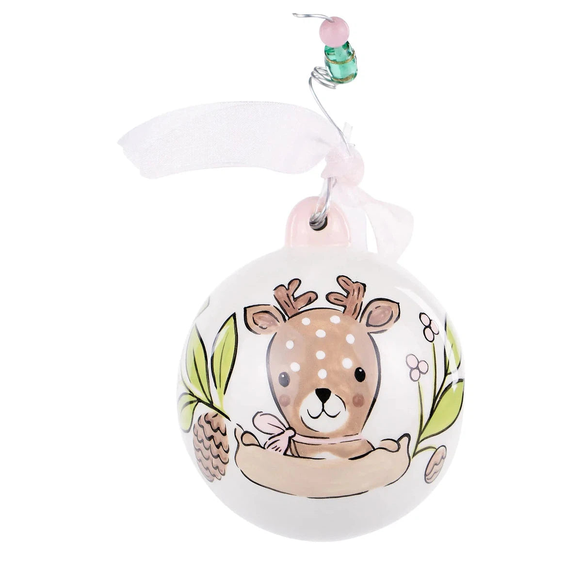 Baby Girl Deer 1st Christmas Ornament