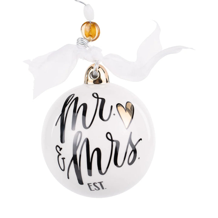 Mr. &amp; Mrs. Wedding Cake Ornament
