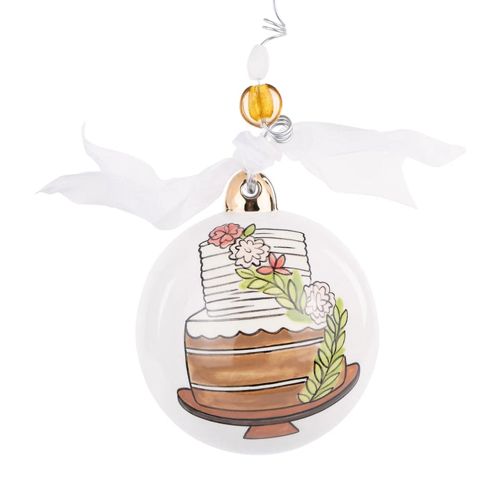 Mr. &amp; Mrs. Wedding Cake Ornament