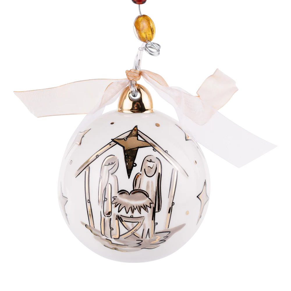 Gold Star Oh Holy Night Ornament