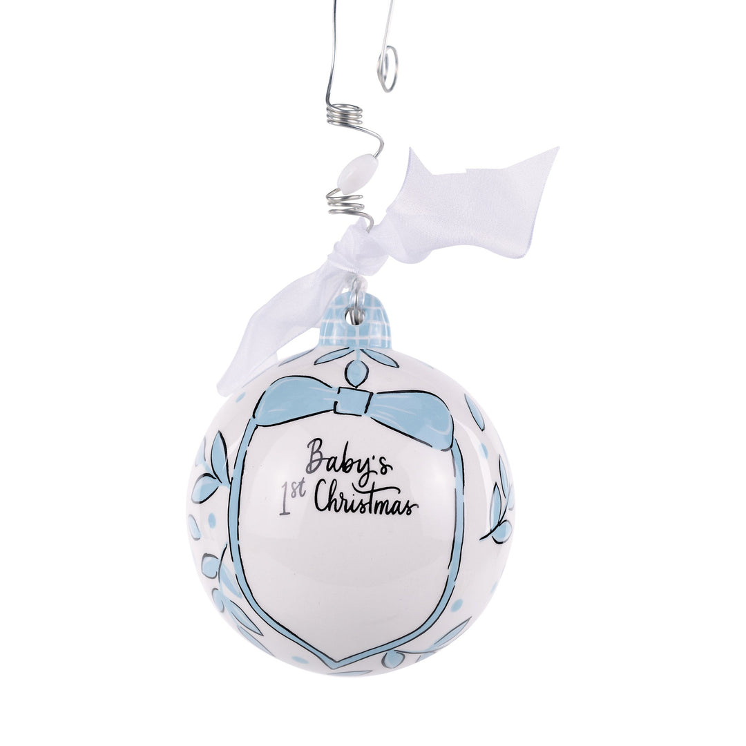 Glory Haus - Blue Bowtie 1st Christmas Ornament