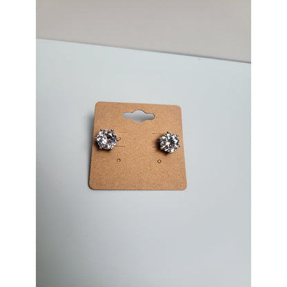 Cubic Zirconia Large Stud Earrings