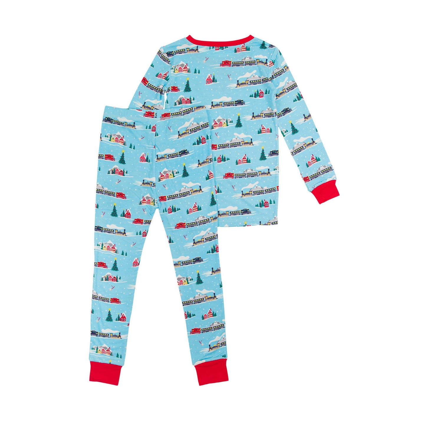 Boys Winter Express Bamboo Viscose Long Sleeve Pajama Set