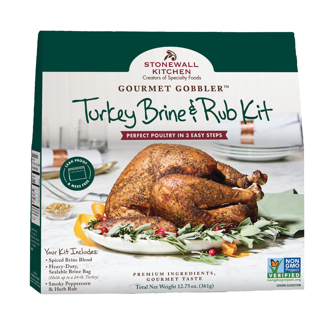 Stonewall Kitchen Gourmet Gobbler Turkey Brine &amp; Rub Kit
