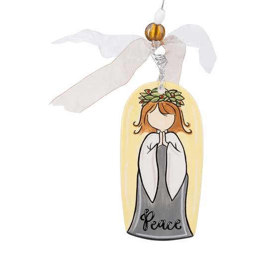 Peace Angel Flat Ornament