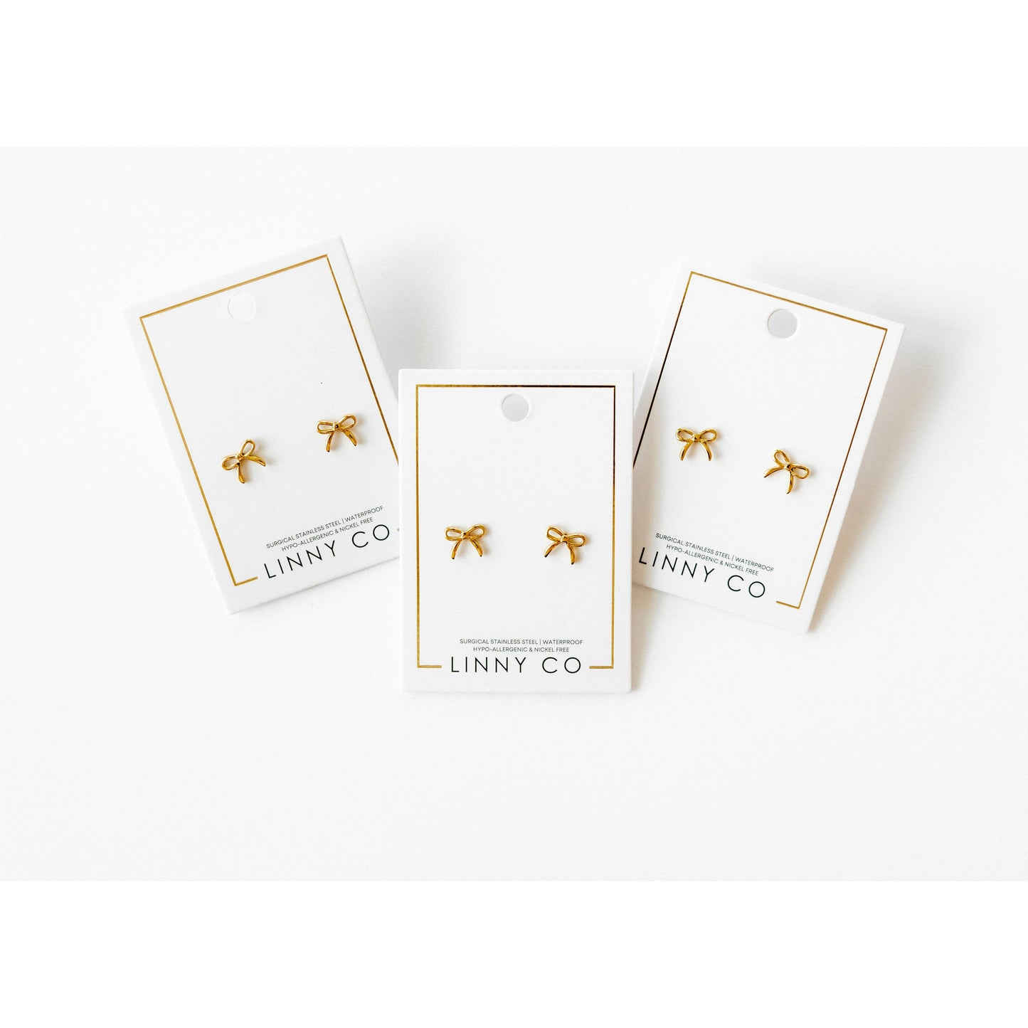 Screwback Stud Earrings - Sadie - Gold