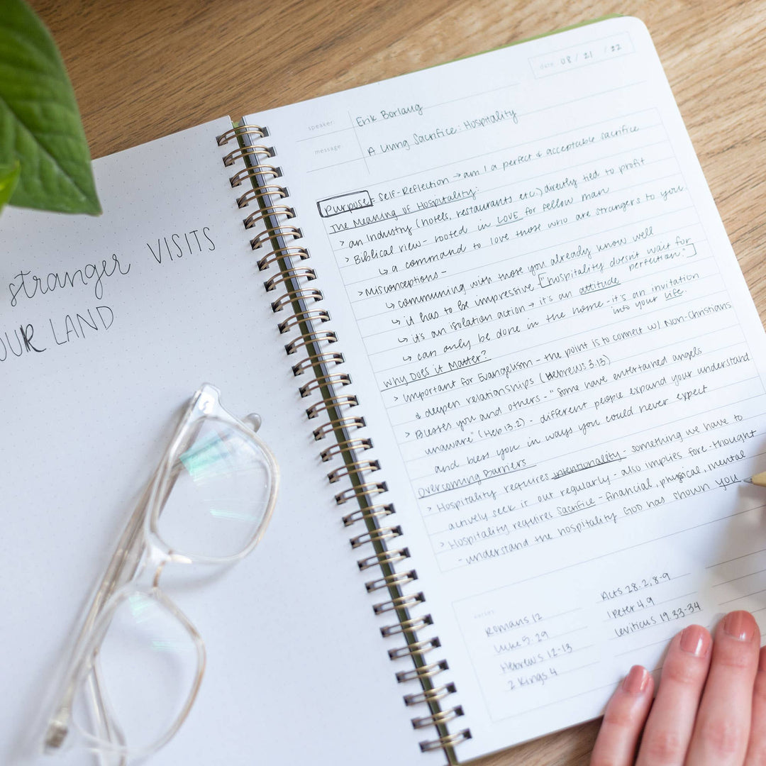 Navy Church Notes Bible Study Notebook