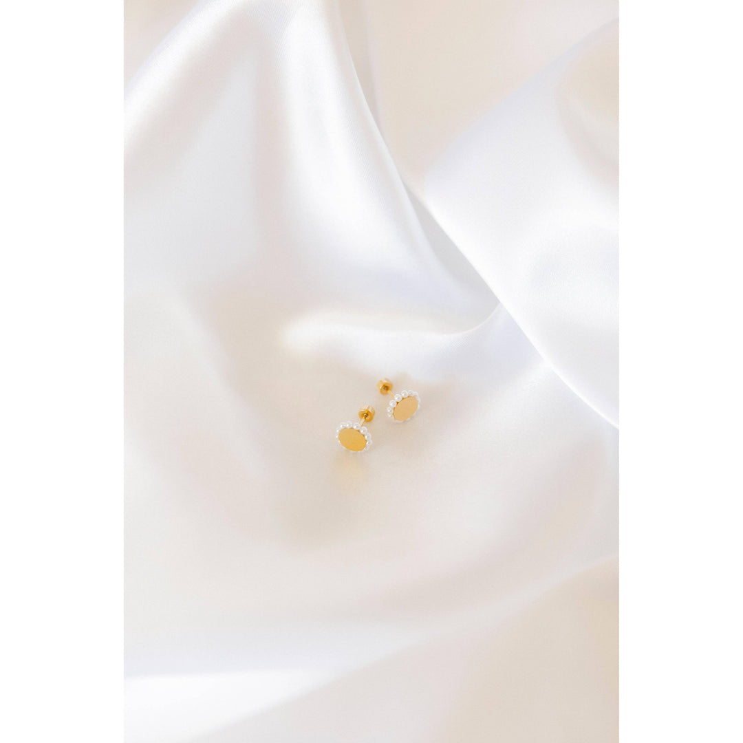 Screwback Stud Earrings - Alice Pearl