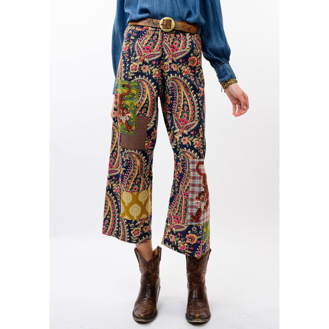 Ivy Jane tiger patch barrel pant, boutique women&