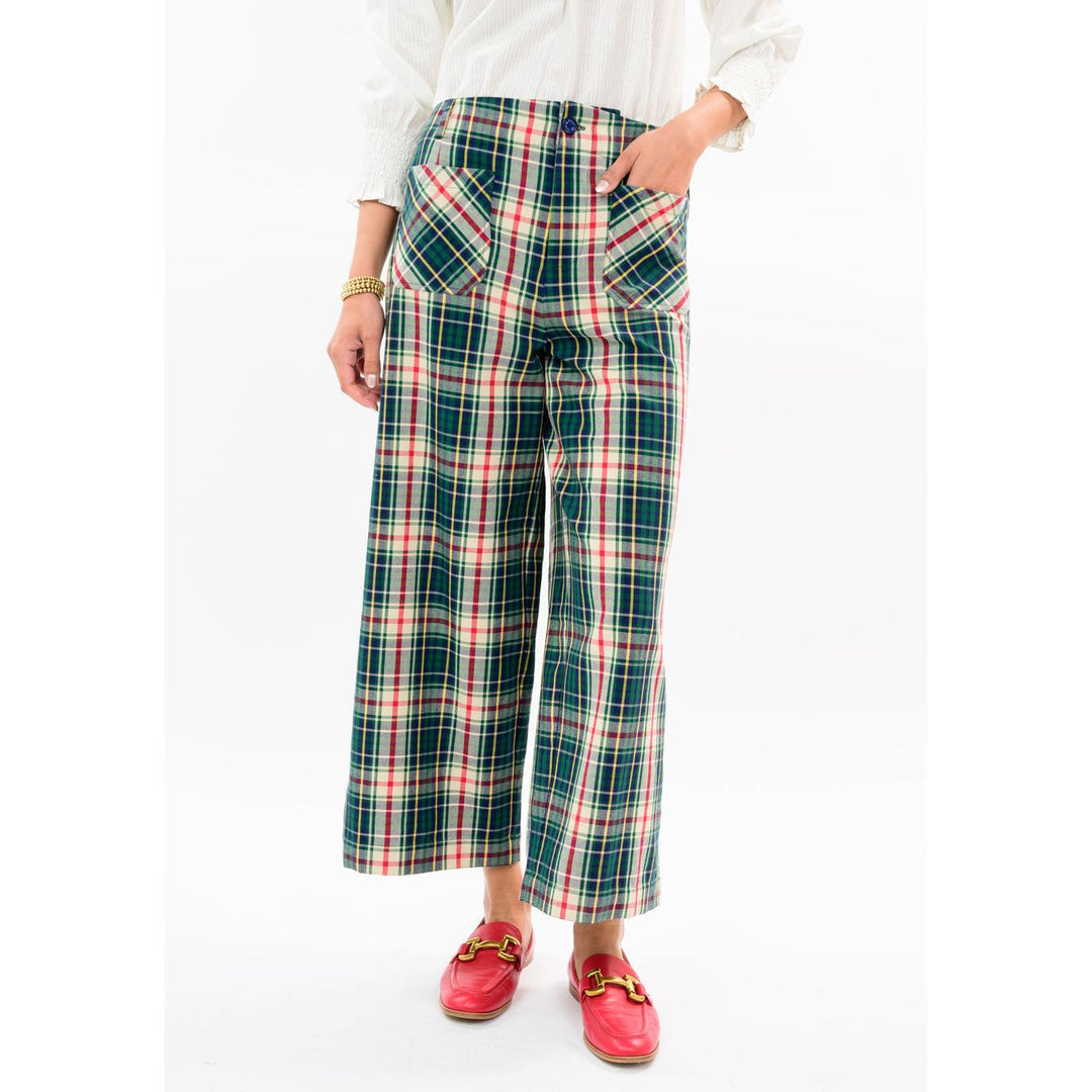 Ivy Jane hunter plaid patch pocket pant, boutique women&