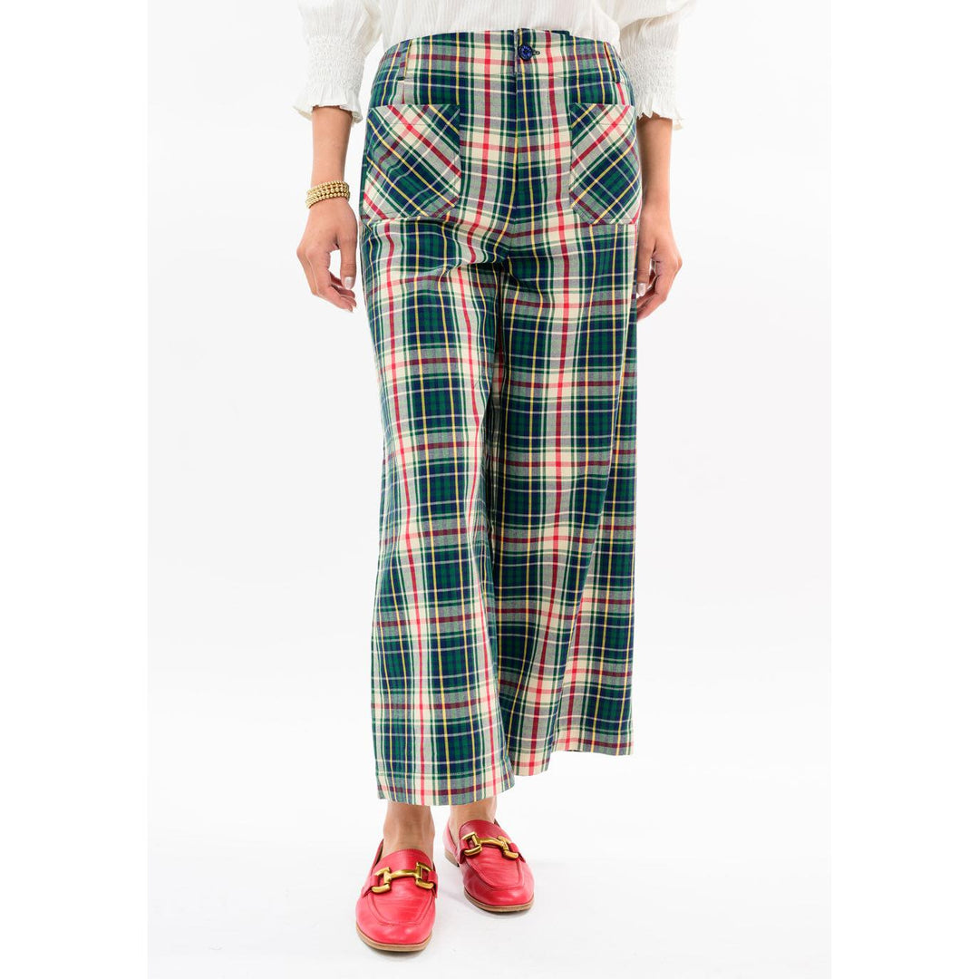 Hunter plaid patch pocket pant from Ivy Jane, shop Bella Gifts from the Heart in Crockett TX