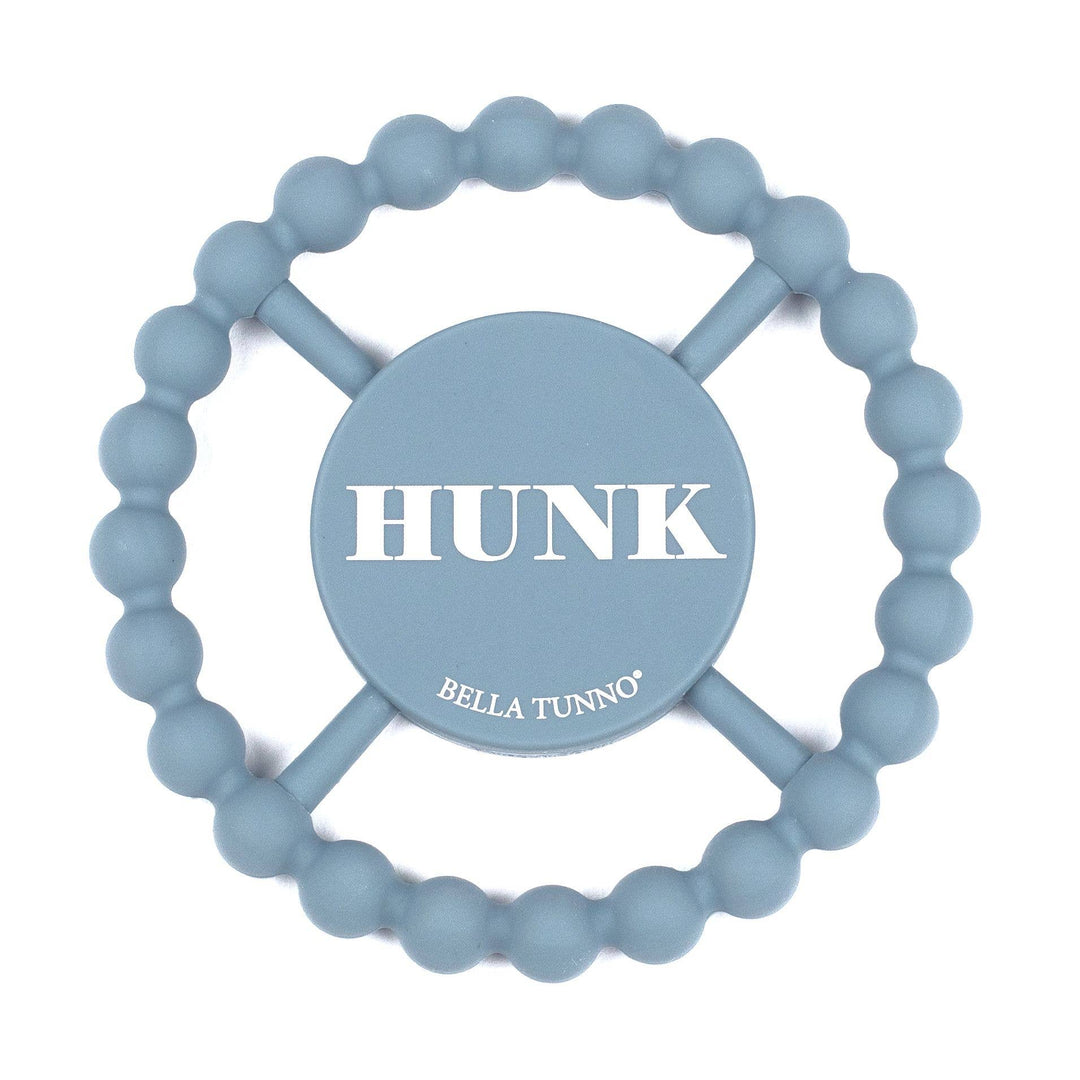 Bella Tunno Hunk Happy Teether — Silicone Beaded Baby Teether