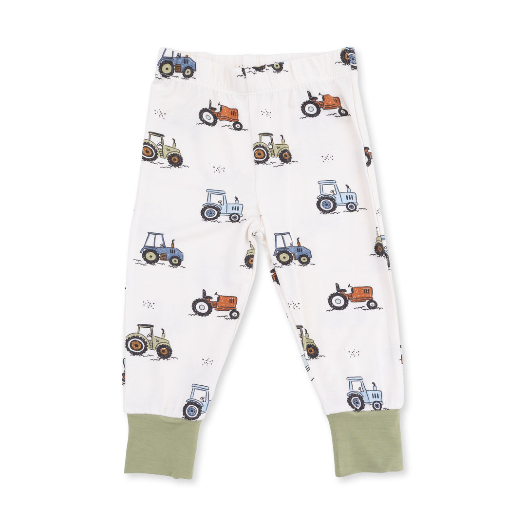 Angel Dear Future Farmer Convertible Romper Beige &amp; Green