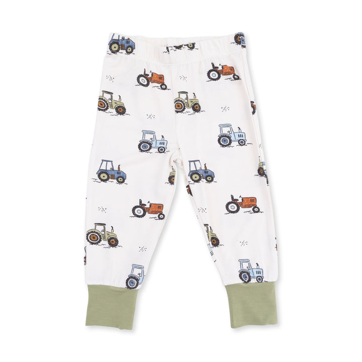 Angel Dear Future Farmer Convertible Romper Beige &amp; Green
