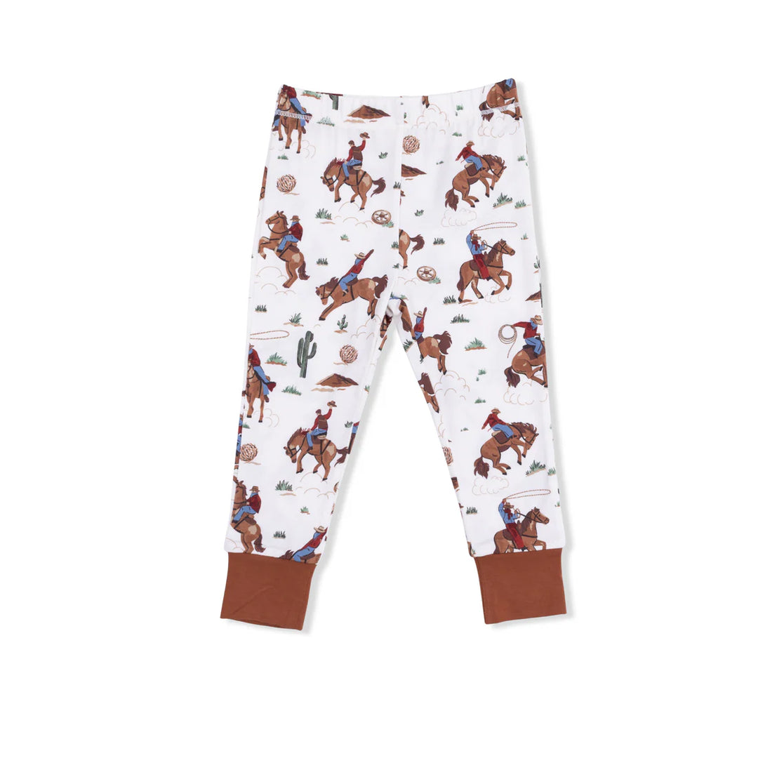 Buckaroo Western Bamboo Short Sleeve Loungewear Set | Angel Dear