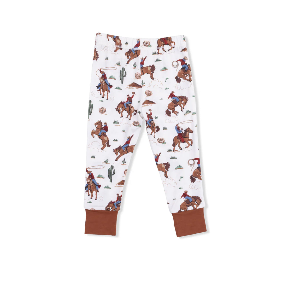 Buckaroo Western Bamboo Short Sleeve Loungewear Set | Angel Dear