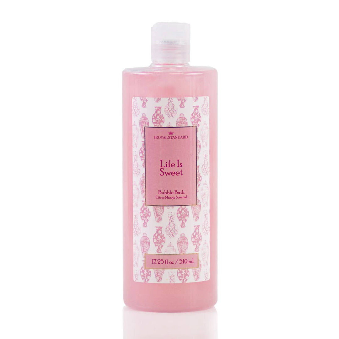 Life Is Sweet Bubble Bath Citrus Mango Scented 17.25 fl oz 510mL