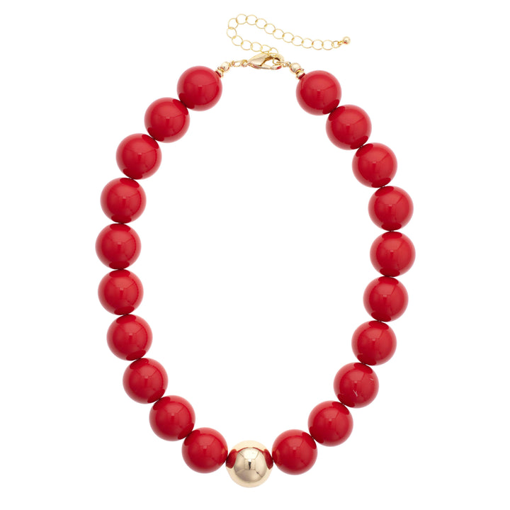 Marjorie Game Day Gumball Beaded Necklace