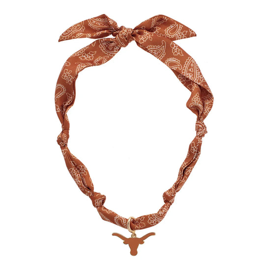 Texas Longhorns Logo Bandana Scarf Necklace
