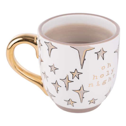 Gold Star Oh Holy Night Mug