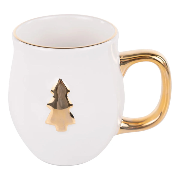 Glory Haus Gold Christmas Tree Mug
