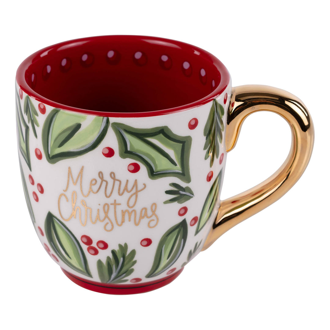 Glory Haus - Merry Christmas Holly Mug