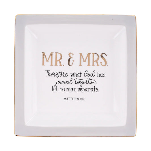 Mr. & Mrs. Joined Together Trinket Tray